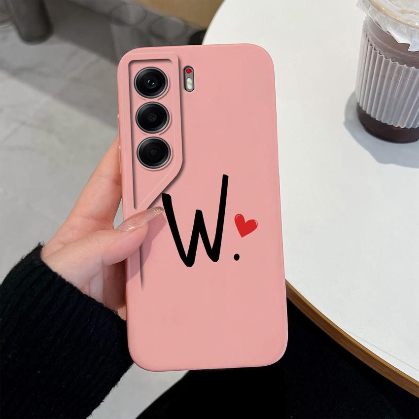 For Tecno Camon 40 30 30S 20 Pro Premier Pop 8 9 Phone Case Fashionable Creative Letter Pattern Soft Liquid Silicone Anti Slip Shell For Tecno Housing