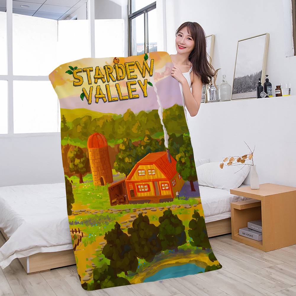 

Stardew Valley Game Microfiber Beach Towel Absorbent Quick dry Soft Yoga Swimming Resort Mountain Climbing Towel W30*H60(CM)