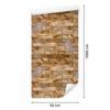 Decorative Stone Brick Wallpaper for Living Room and Bedroom 50x1000