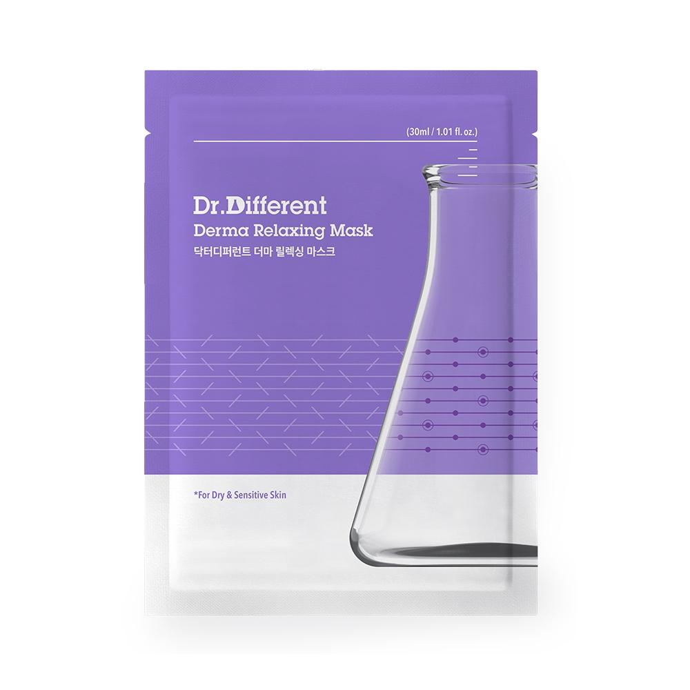 Doctor Different [cica Calming Moisturizing] Dr. Different Derma Relaxing Mask  1 Sheet 5 Sheets  Derma Relaxing Mask 1 Sheet
