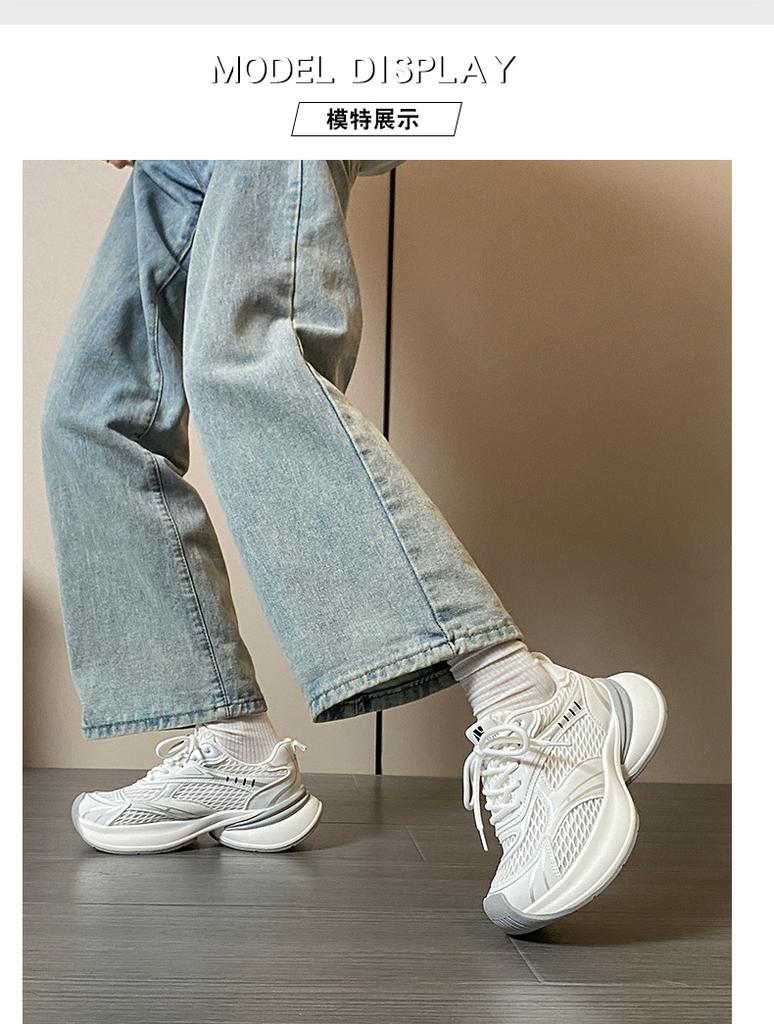 Europäische Station Damenschuhe 2025 Sommer neue atmungsaktive lässige Netzschuhe Plateau Sportschuhe Laufschuhe Dad Shoes Damen