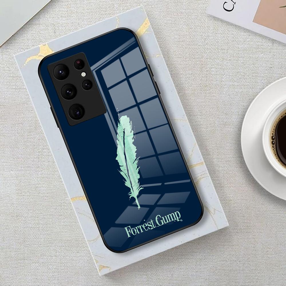 

Movie Forrest Gump Phone Case For Samsung S26 S25 Edge Ultra 23 22 21 20 Ultra Plus S24 Fe Glass Cover Galaxy S25