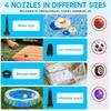Portable Electric Air Pump USB Rechargeable Cordless Air Pump with 5200 mAh Battery and 4 Nozzle for Inflatable Bed Yoga Ball
