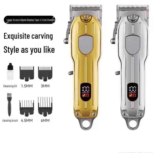 Rechargeable Electric Hair Clipper: Universal Trimmer for Family & Bald Heads