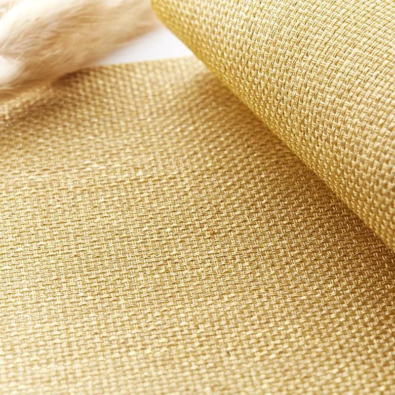 Simple Square Woven Imitation Linen Placemat Insulated Western Food Placemat PVC Anti-scalding and Waterproof Table Mat