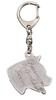 American Staffordshire Terrier, Amstaff I - Silver-plated Key Ring with a Dog In a Gift Box, Handbag Decoration, Backpack Pendant by Art-Dog Brand