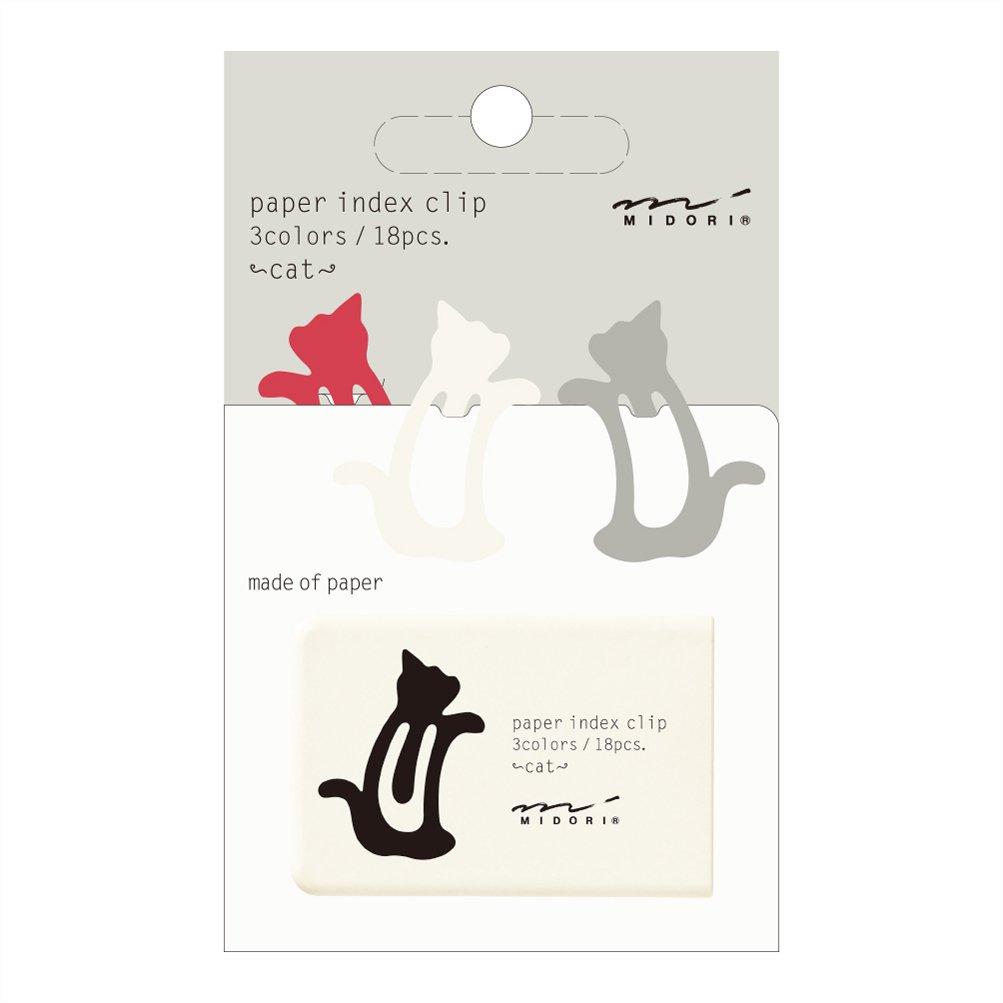 Midori Clip Index Cat Pattern 43235006