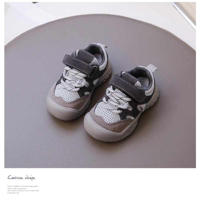 Children's sports shoes spring and autumn new boys anti-kick shoes breathable mesh girls non-slip and wear-resistant running shoes