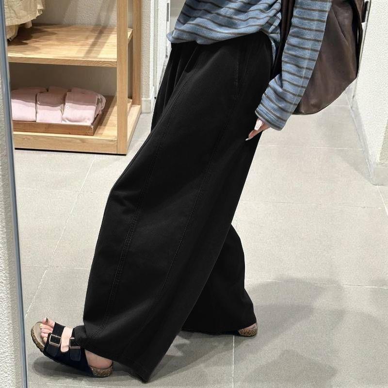 

Japanese High-Waisted Casual Balloon Pants for Petites - Winter Relaxed Style L 110-125 cm