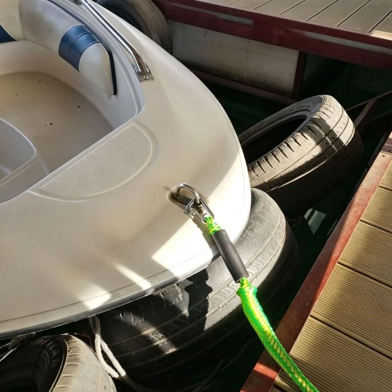 Strong Elastics Dock Line Corrosion Resistant Docking Cord Adjustable Floating Mooring Rope For Pontoons Paddle Board