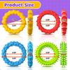 4 STÜCK Armband Sensorisches Fidget-Spielzeug für Kinder Erwachsene Packung Autismus Sensorisches Spielzeug für besondere Bedürfnisse Autistische dehnbare Armbänder Neu