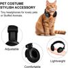 Adjustable Headband Pet Headphone Foldable Portable Mini Pet Headphone Photo Shoot Supplies Cosplay Props Costume Accessories