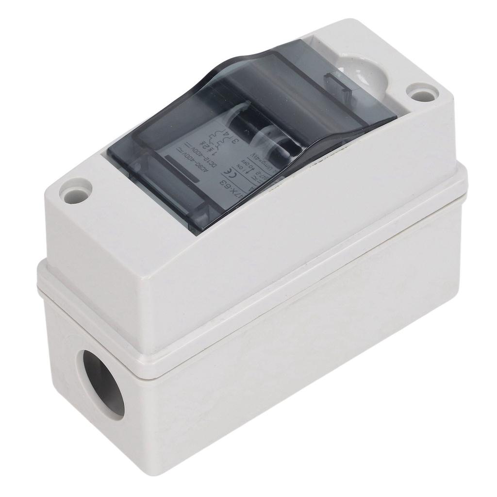 Miniature Circuit Breaker 50Amp Waterproof 2P DC Solar Disconnect Switch Isolator for Solar PV System DC 12‑400V AC