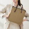 Fashion Leather Vertical Tote Bag Handbag First Layer Cowhide Commuter Shoulder Bag Briefcase Women'S Soft Leather Messenger Bag