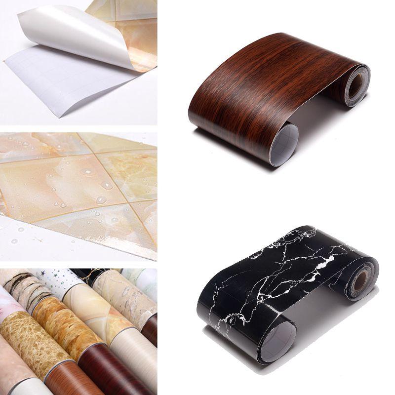 Versatile 5m Self-adhesive Waterproof Pvc Wall Skirting Border For Any Room
