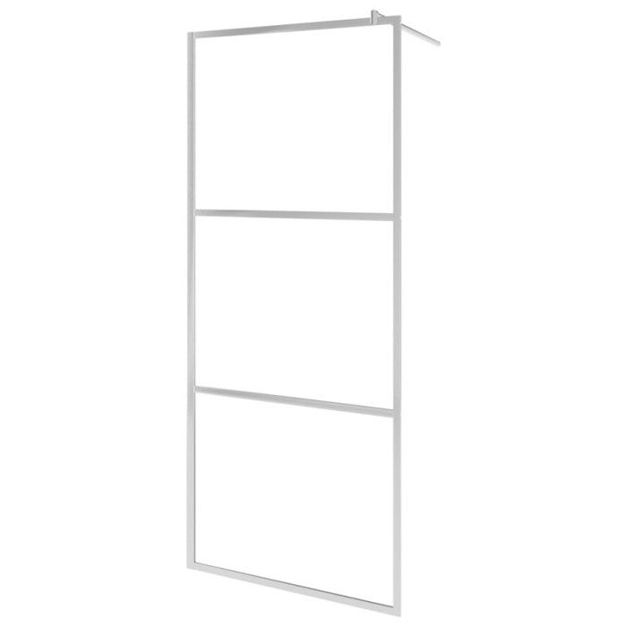 VidaXL Paroi de Douche à l'Italienne Cabine de Douche Cloison de Douche Salle de Bain Maison Intérieur Verre ESG Transparent 146635