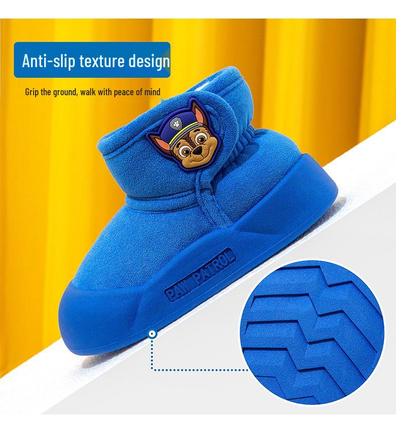Paw Patrol Kids' Non-Slip Winter Snow Boots - Warm Cotton for Girls