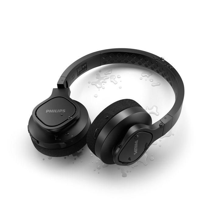 Casque sport sans fil - Philips - TAA4216 - Autonomie 35h - Coussinets lavables - IP55