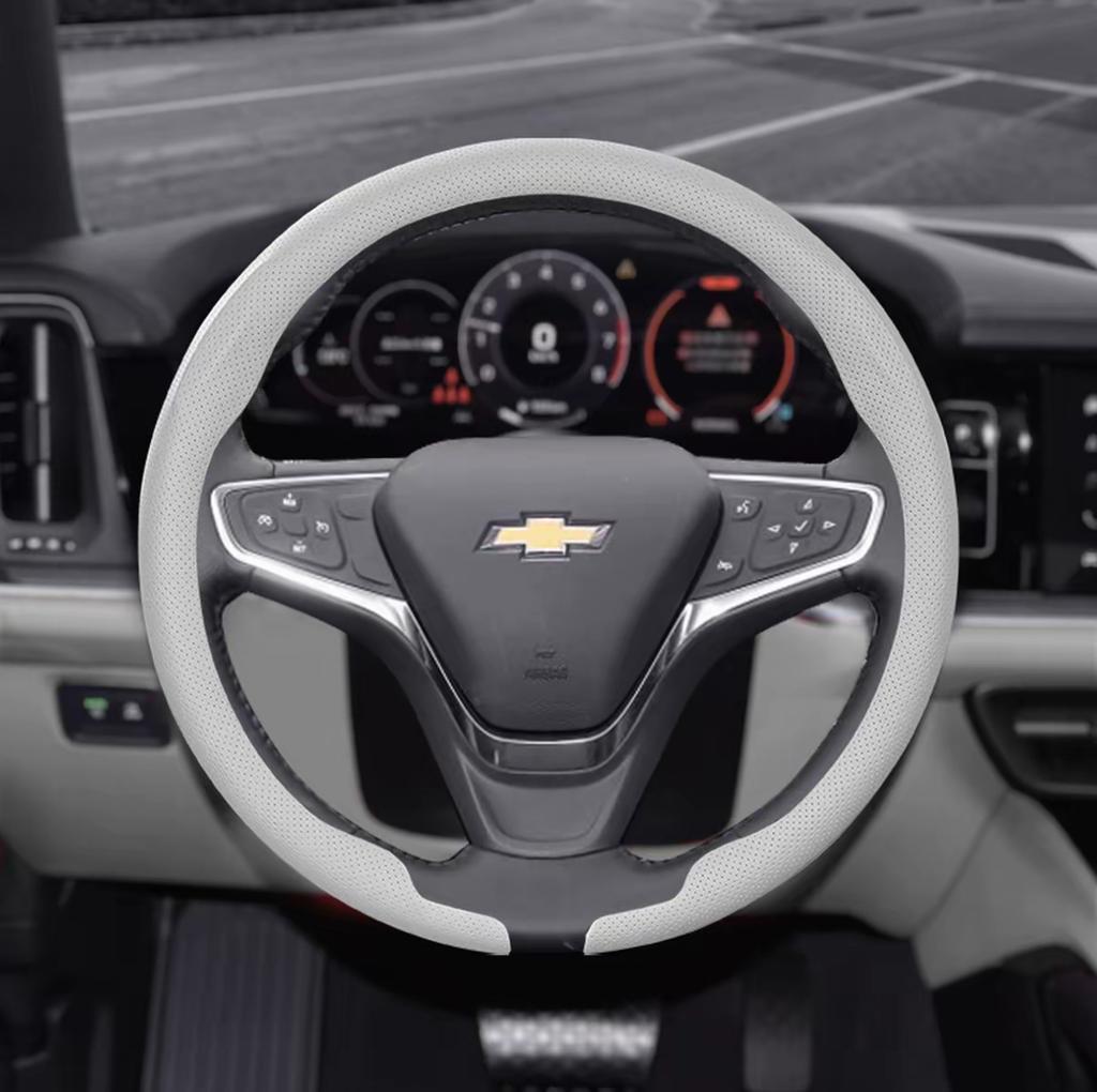 8D Nappa Leather Car Steering Wheel Cover For Chevrolet Aveo Bolt Onix Cruze Spark Cavalier Colorado Malibu Auto Accessories