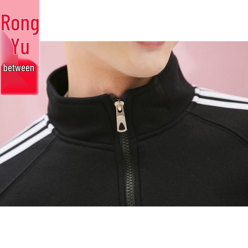 Fleece-Lined Women's Hooded Jacket with Embroidered Uniform Design and Stand-Up Collar