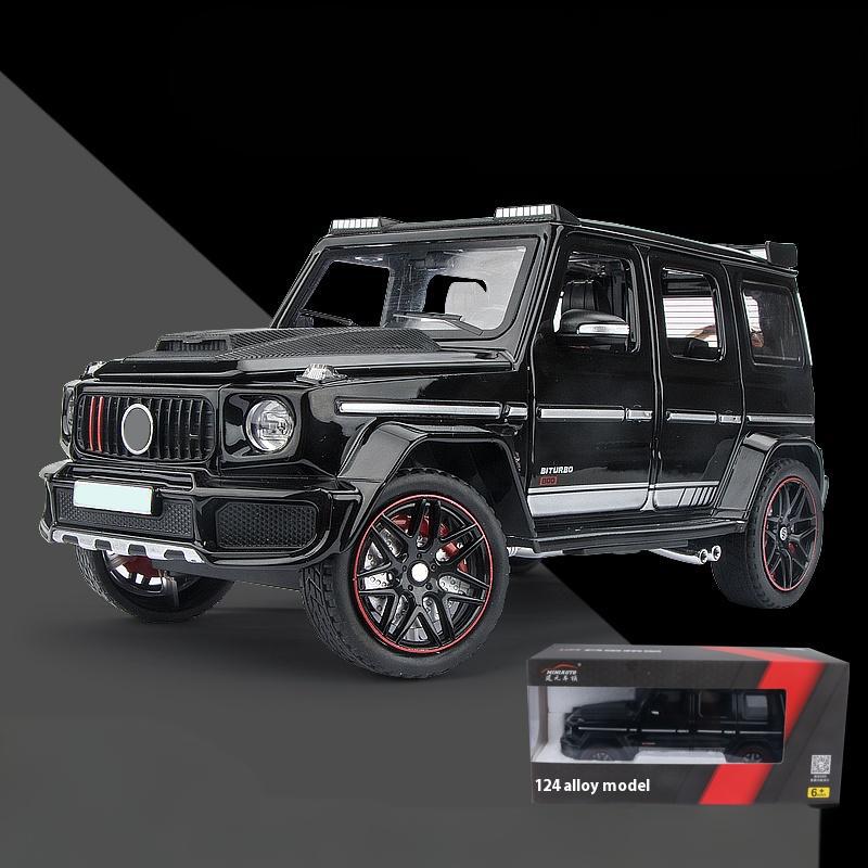 1:24 Scale Benz G800 Off Road SUV Diecast Model Car Alloy Sound & Light Collection Fine Simulated Decorations Gift Boyfriend