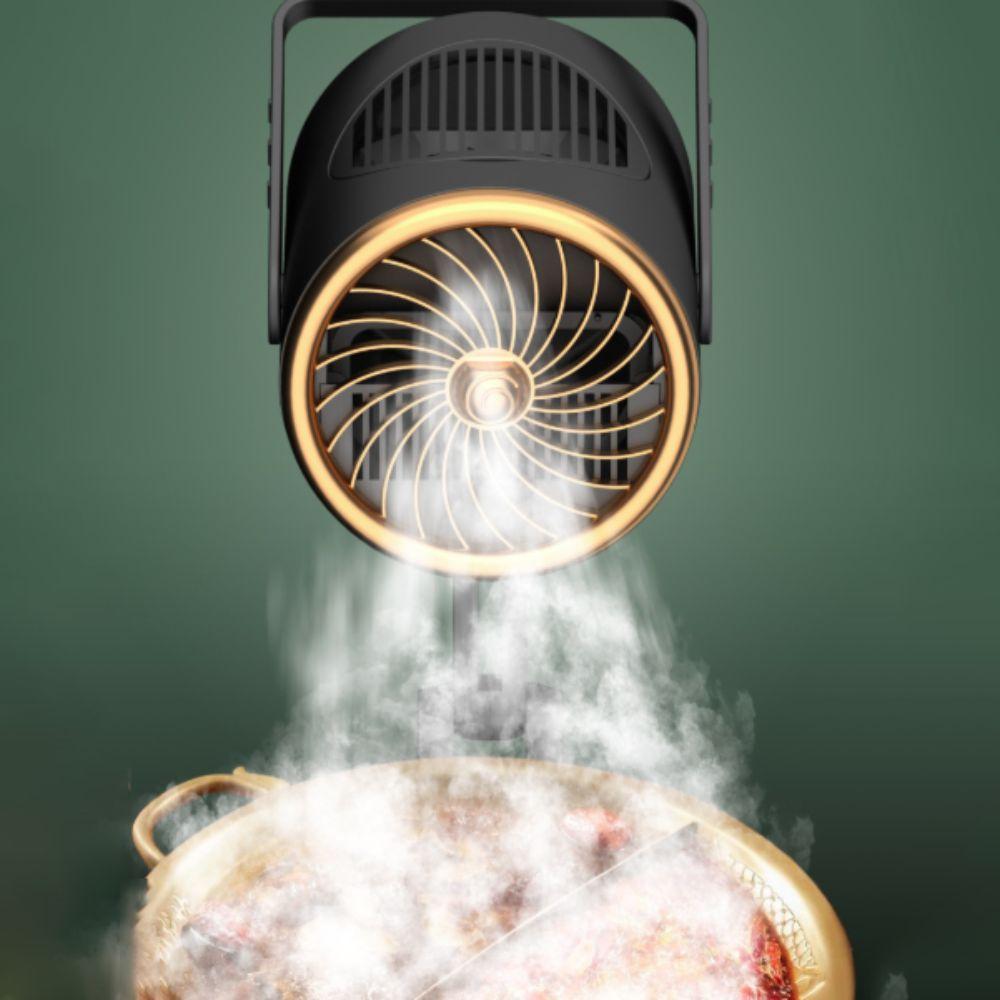 Drehbarer Desktop-Grill-Abluftventilator Faltbare Arbeitsplatten-Kochhaube Koch-Abluftfilter Hotpot