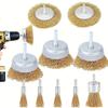 Wire Brush For Drill Set, Abrasive Wire Wheel For Drill 1/4 Inch Hex Shank, Wire Cup Brush For Drill