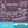 BMW X5 23/24 Interior Protective Film Set: Tempered Glass Screen Protector & Door Sill Film