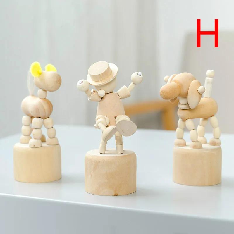 Personalisierte Holz-Tierdekoration Kinderzimmerdekoration Tischplatte Spaß Kleine Ornamente