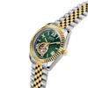 GUESS Men's Automatic Stainless Steel Watch Green Dial Two-Tone GW0984G4