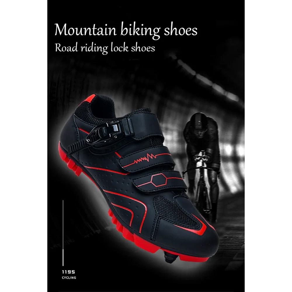 Mountain Bike Shoes Mens Cycling Shoes MTB Shoes Quick Ratchet Buckle  Pedal for Indoor and Outdoor Compatible with SPD System