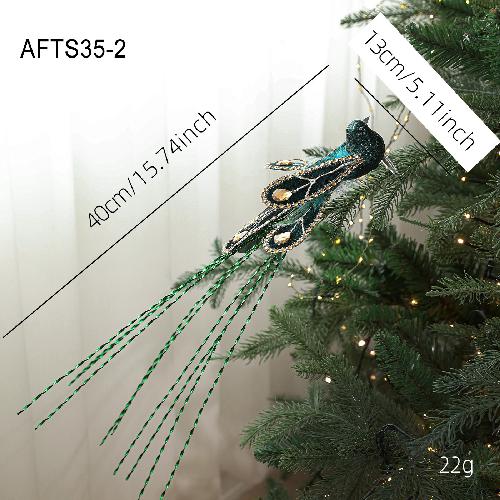 Foam Feather Bird Peacock Bird Decoration Christmas Tree Decoration Feather Pendant Christmas Decorations