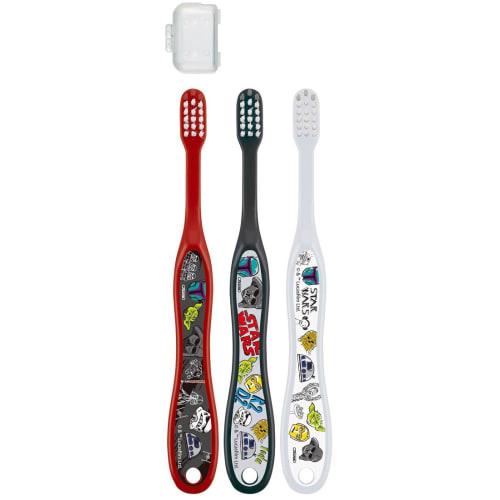 Skater Toothbrush, for Preschoolers (Ages 3-5), Medium Bristles, Set of 3, Star Wars Sketchbook TB5T