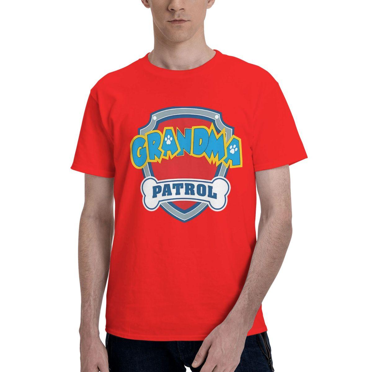 

Grandma Patrol 100 Cotton Casual Breathable Confortable Top Funny Mens TShirt Men TShirt S