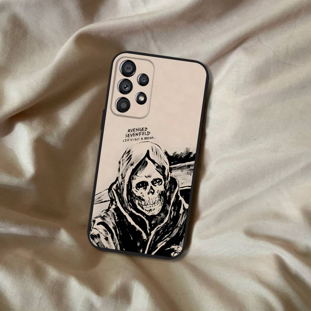 A-Avenged S-Sevenfold Rock Samsung Phone Case For A20,A21s,A22,A31,A32,A52,A53,A72,73,A80 Soft Black Cover