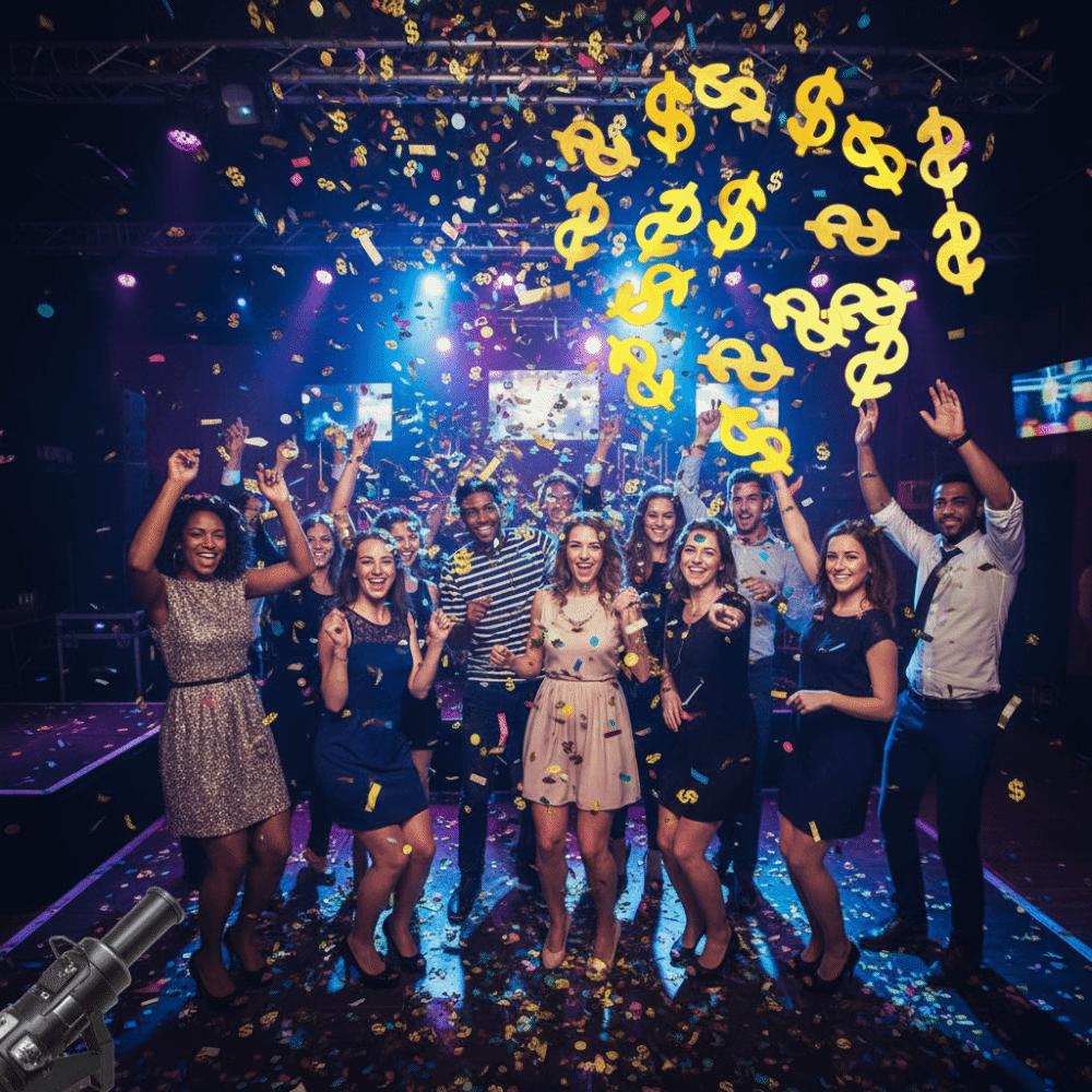 1pcs Gold Green Dollar Sign Confetti Dollar Sign Shaped Party Confetti Throwing Confetti Party золотой