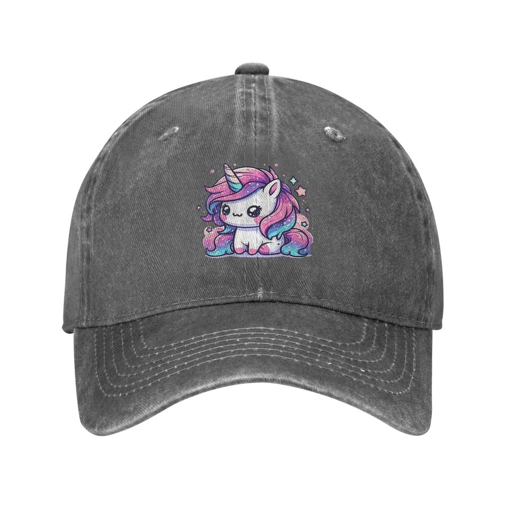 Sparkle Unicorn Magic Washed Denim Cap Casual Baseball Caps Adjustable Hat Summer Unisex Baseball Hats