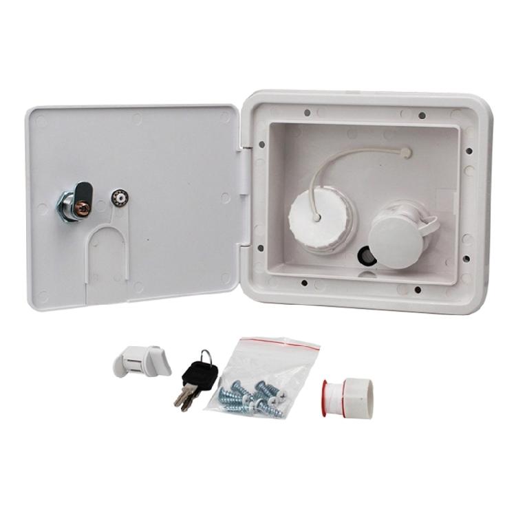 Tralier RV Lockable-Leakproof for Fresh Water-Inlet Gravity-Filling Port for Hat
