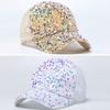 Sequined Baseball Hat for Girls Boys Breathable Sports Hat For Outdoor Activity Fashion Photo Props