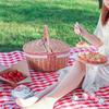 Wicker Outdoor Camping Picnic Basket