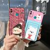 Cute TPU Phone Case For Huawei Honor 9X Lite Graffiti Full Wrap Card Sleeve Back Cover Cover Card Slot Dirt-resistant