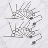 18Pcs Trash Can Lid Torsional Springs Sturdy Metal Replacement Springs for Seamless Opening and Closing Repair