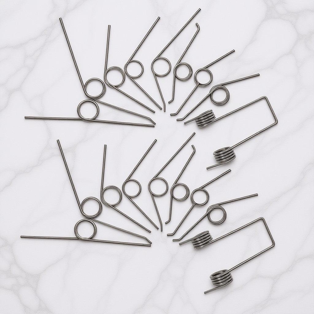 

18Pcs Trash Can Lid Torsional Springs Sturdy Metal Replacement Springs for Seamless Opening and Closing Repair other
