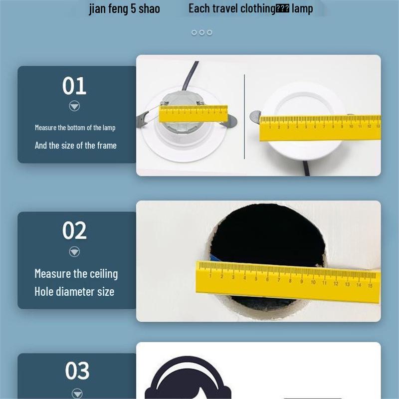 LED Recessed Spotlight Trim and Enlarge Hole Opener Set