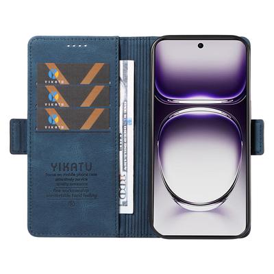 For Oppo Reno12 5G (Global) Leather Phone Case Side Magnetic Clasps