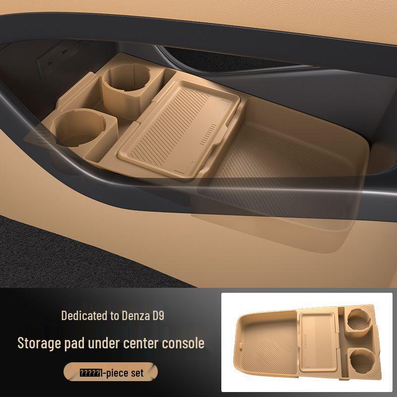 Denza D9 Center Console Lower Storage Box - Silicone Interior Accessory