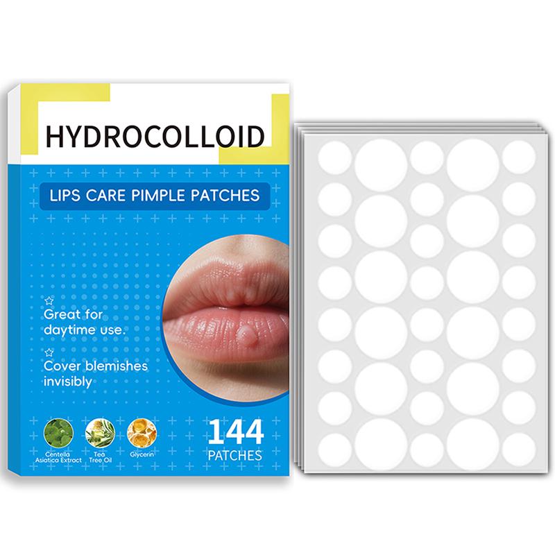 144Pcs/set Mouth Blister Patch Cold Sore Lip Blister Patch Cold Sore Healing Hydrocolloid Lip Care Stickers Mouth Blister Patch