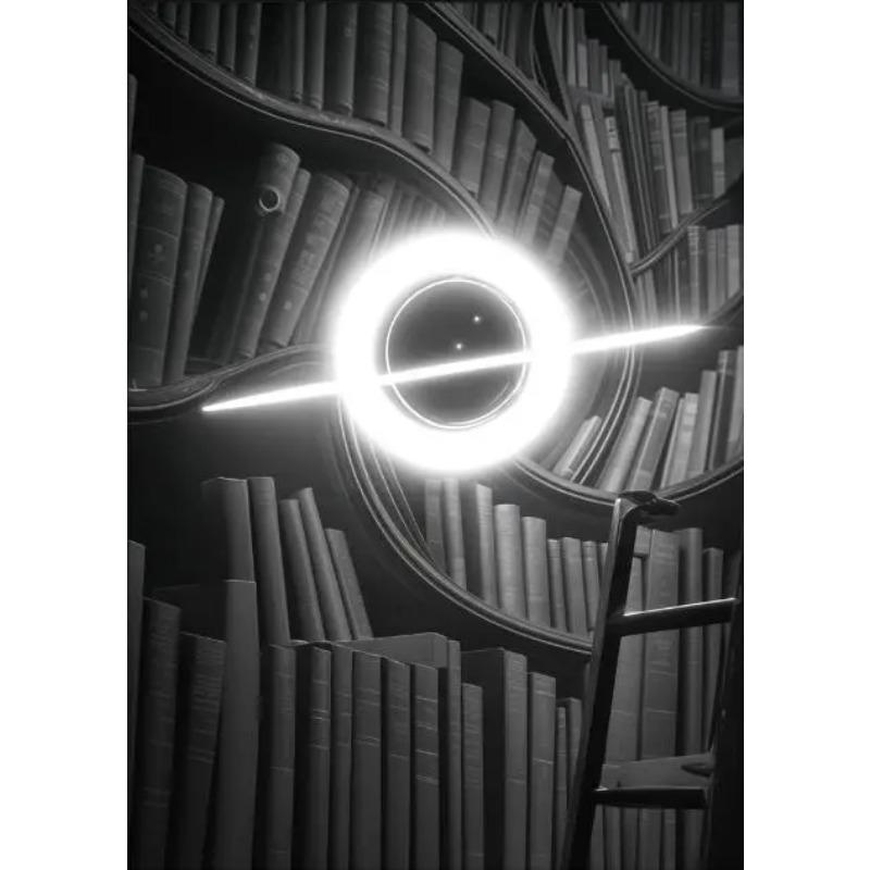 Weltraum-Sci-Fi-Poster, interstellares Schwarzes Loch, Universum, Planet, Geschenk, Leinwandbild, moderne Wanddekoration, Wohnzimmer, Schlafzimmer