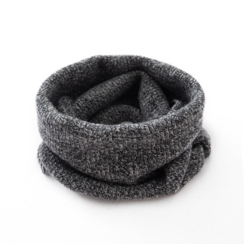 Pure Cashmere Knitted Neck Warmer Scarf for Men & Women Couples - Solid Color, Thick, Warm Gaiter - Ideal Gift for Parents