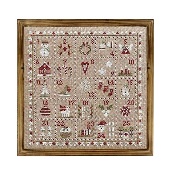 Weihnachts-Adventskalender Kreuzstich-Set 25 Tage Countdown bis Weihnachten Stick-Set Weihnachtsgeschenke für Erwachsene